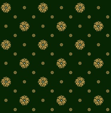 Kusursuz geleneksel çiçek dizaynı deseni