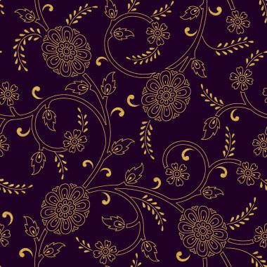 Kusursuz çiçek dizaynı desen izi