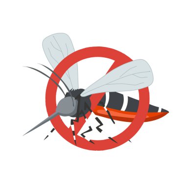 Yasağın sembolü ya da değil Zika Virüs Taşıyıcı Sivrisinek. Tehlikeli Aedes Aegypti 'yi yasaklayın. Zika virüsünün yayılmasını engelliyorum. Yasak İşarette Zika Virüs Taşıyıcısı