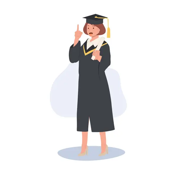 Φοιτητική Επιτυχία Νέοι Απόφοιτος Δίνοντας Συμβουλές Αποφοίτησης — Διανυσματικό Αρχείο