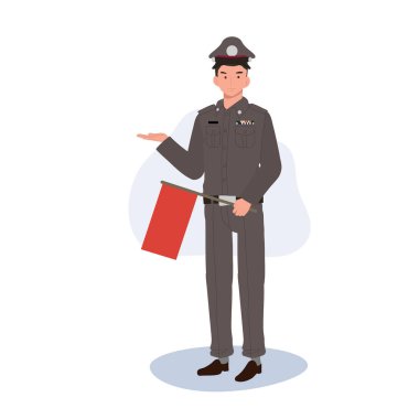 Tayland Polisi Kızıl Bayrağı Karşılıyor.