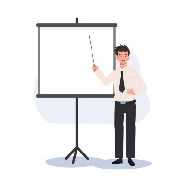 Tayland Üniversitesi Üniformalı Öğrenci Pointer ve Whiteboard Sunumu