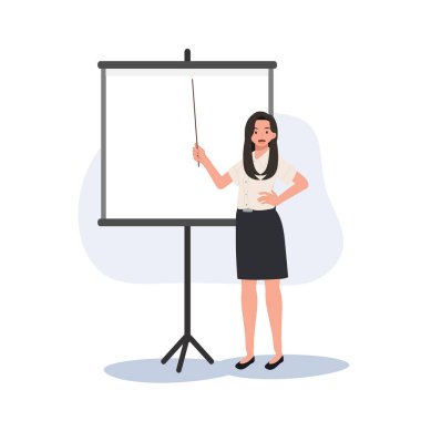 Tayland Üniversitesi Üniformalı Öğrenci Pointer ve Whiteboard Sunumu