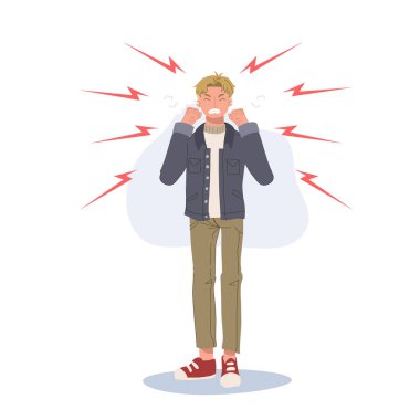 Agresif Öfke. Öfkeli Çok Öfkeli Kişi.