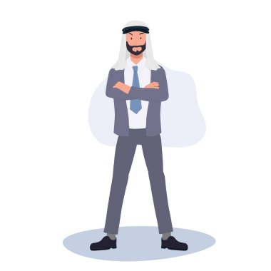 Resmi Takım Elbiseli Başarılı Orta Doğulu Girişimci. Takım Elbiseli Profesyonel Arap İş Adamı