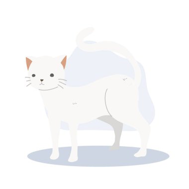 Sevimli Kedi. Kedi Sevenler için Sevimli Kedi Sanatı çizgi filmi. Komik kedi çizgi filmi.