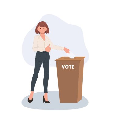 Vatandaşlık ve Demokrasi. Seçmenler Seçim Günü 'nde Oy Oy Verenler Hareketli Oy Kullanıyor