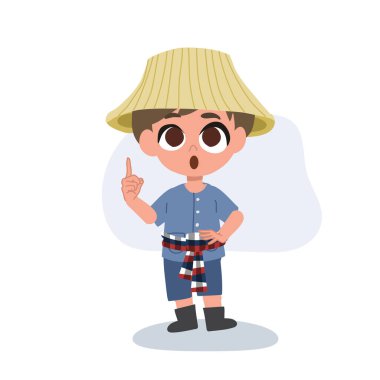 Tarımsal tavsiyeleri olan sevimli bir çiftçi çizgi filmi, tarım ipuçları, kırsal yaşam, çiftçi tavsiyesi,