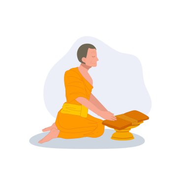  Budist rahipler yağmur mevsiminde geleneksel Thai töreninde insanlardan yağmur bezi alıyor.