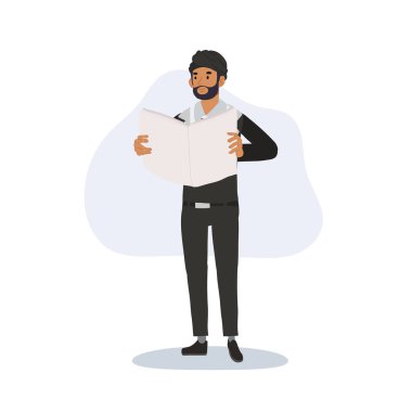 Hintli işadamı okuma gazete