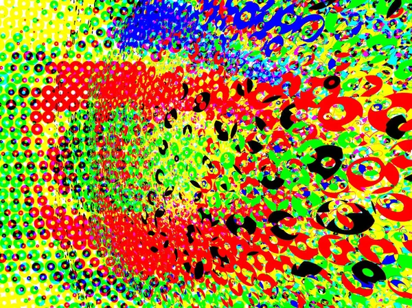 Digitális Effektek Multicolor Absztrakt Háttér Színes Minta Kreatív Grafikai Tervezés — Stock Fotó