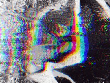 Dijital soyut arkaplan. Renkli desen. Dijital çizim. Poster, broşür, el ilanı ve kart için yaratıcı grafik tasarımı. Eşsiz duvar kâğıdı. Ağ, kumaş ve not defteri kapağı için arkaplan.