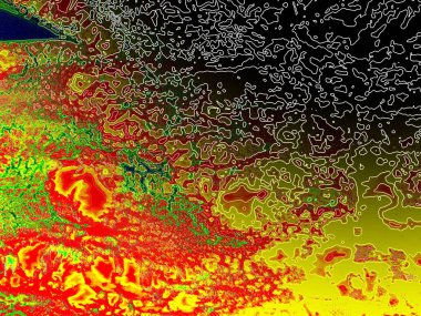 Dijital soyut arkaplan. Renkli desen. Dijital çizim. Poster, broşür, el ilanı ve kart için yaratıcı grafik tasarımı. Eşsiz duvar kâğıdı. Ağ, kumaş ve not defteri kapağı için arkaplan.