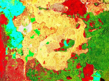 Dijital soyut arkaplan. Renkli desen. Dijital çizim. Poster, broşür, el ilanı ve kart için yaratıcı grafik tasarımı. Eşsiz duvar kâğıdı. Ağ, kumaş ve not defteri kapağı için arkaplan.