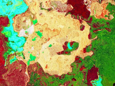 Dijital soyut arkaplan. Renkli desen. Dijital çizim. Poster, broşür, el ilanı ve kart için yaratıcı grafik tasarımı. Eşsiz duvar kâğıdı. Ağ, kumaş ve not defteri kapağı için arkaplan.