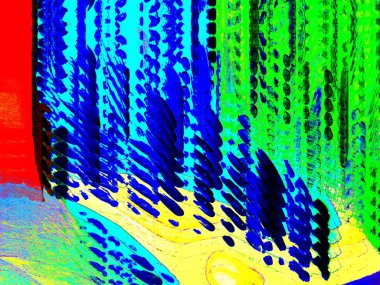 Dijital soyut arkaplan. Renkli desen. Dijital çizim. Poster, broşür, el ilanı ve kart için yaratıcı grafik tasarımı. Eşsiz duvar kâğıdı. Ağ, kumaş ve not defteri kapağı için arkaplan.