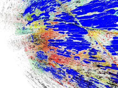 Dijital soyut arkaplan. Renkli desen. Dijital çizim. Poster, broşür, el ilanı ve kart için yaratıcı grafik tasarımı. Eşsiz duvar kâğıdı. Ağ, kumaş ve not defteri kapağı için arkaplan.