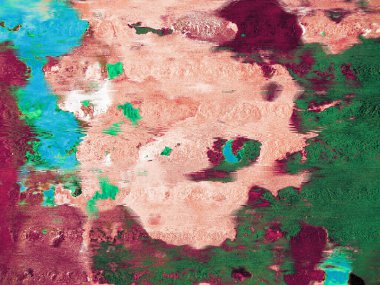 Dijital soyut arkaplan. Renkli desen. Dijital çizim. Poster, broşür, el ilanı ve kart için yaratıcı grafik tasarımı. Eşsiz duvar kâğıdı. Ağ, kumaş ve not defteri kapağı için arkaplan.