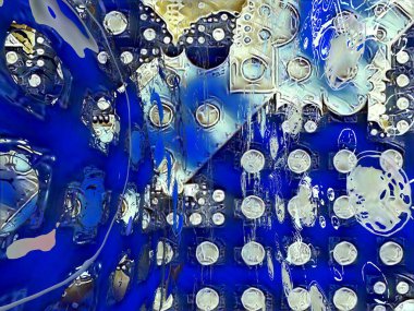 Dijital soyut arkaplan. Renkli desen. Dijital çizim. Poster, broşür, el ilanı ve kart için yaratıcı grafik tasarımı. Eşsiz duvar kâğıdı. Ağ, kumaş ve not defteri kapağı için arkaplan.