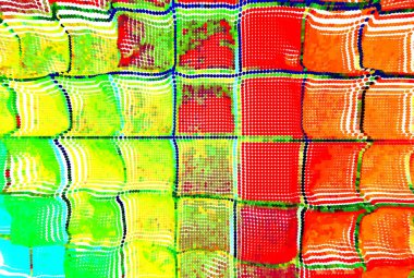 Dijital soyut arkaplan. Renkli desen. Dijital çizim. Poster, broşür, el ilanı ve kart için yaratıcı grafik tasarımı. Eşsiz duvar kâğıdı. Ağ, kumaş ve not defteri kapağı için arkaplan.