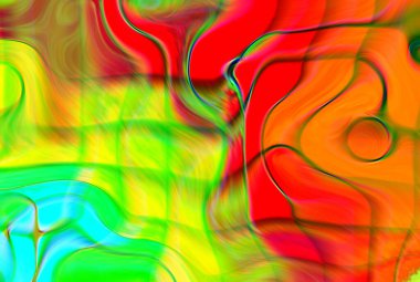 Dijital soyut arkaplan. Renkli desen. Dijital çizim. Poster, broşür, el ilanı ve kart için yaratıcı grafik tasarımı. Eşsiz duvar kâğıdı. Ağ, kumaş ve not defteri kapağı için arkaplan.