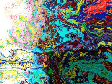 Dijital soyut arkaplan. Renkli desen. Dijital çizim. Poster, broşür, el ilanı ve kart için yaratıcı grafik tasarımı. Eşsiz duvar kâğıdı. Ağ, kumaş ve not defteri kapağı için arkaplan.