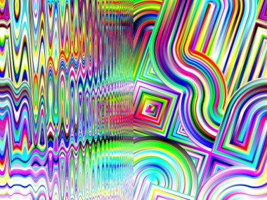 Dijital soyut arkaplan. Renkli desen. Dijital çizim. Poster, broşür, el ilanı ve kart için yaratıcı grafik tasarımı. Eşsiz duvar kâğıdı. Ağ, kumaş ve not defteri kapağı için arkaplan.