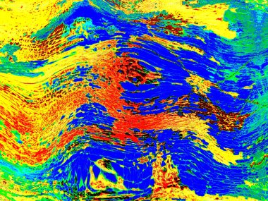 Dijital soyut arkaplan. Renkli desen. Dijital çizim. Poster, broşür, el ilanı ve kart için yaratıcı grafik tasarımı. Eşsiz duvar kâğıdı. Ağ, kumaş ve not defteri kapağı için arkaplan.