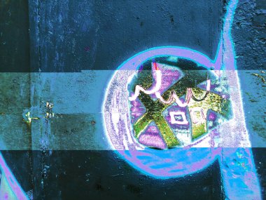 Dijital soyut arkaplan. Renkli desen. Dijital çizim. Poster, broşür, el ilanı ve kart için yaratıcı grafik tasarımı. Eşsiz duvar kâğıdı. Ağ, kumaş ve not defteri kapağı için arkaplan.