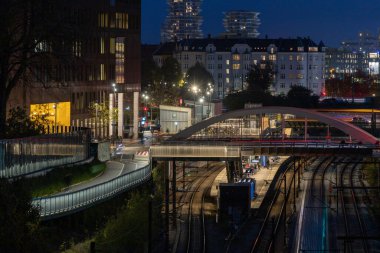 Kopenhag, Danimarka Carlsberg banliyö tren istasyonu.