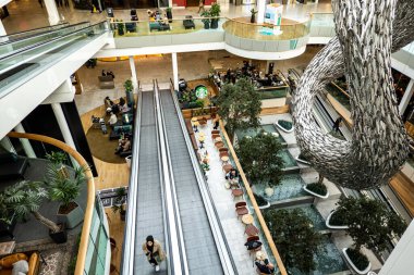 Kopenhag, Danimarka Fisketorvet Kopenhag Alışveriş Merkezi 'nin İçi.