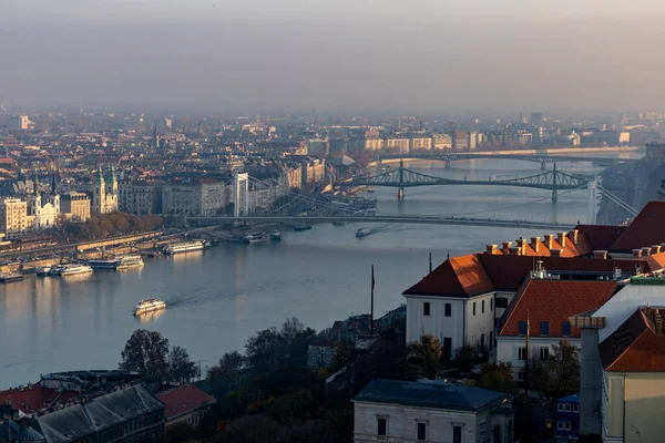Будапешт Венгрия Вид Город Окна — стоковое фото