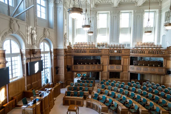 stock image Copenhagen, Denmark  The inside of the Danish Parliament building, Folketinget, in the Christiansborg Palace.