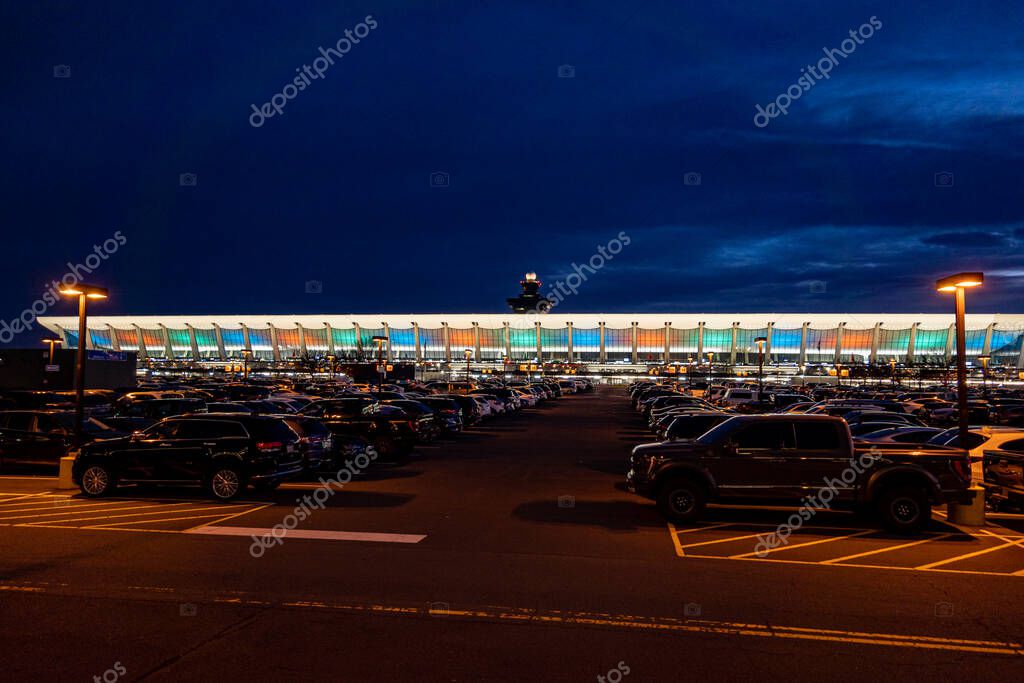 Dulles Airport, Washington DC USA La terminal principal del aeropuerto