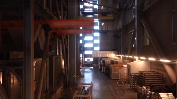 Copenhagen Denmark View Elevator Shaft Inner Workings Copenhill Waste Energy — Stock video