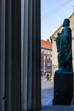 Copenhagen, Denmark  A statue of David on the steps of the Copenhagen Cathedral from 1860 by J.A. Jericha.