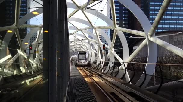 Hague Netherlands City Tram Rides City — Video