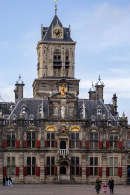 Delf, Netherlands The old town hall on the main city square.