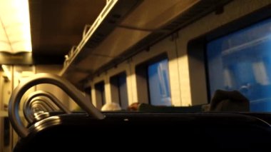 Copenhagen, Denmark A view from a train crossing the Oresund bridge between Denmark and Sweden.   