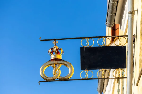 Драгор Дания Типичный Знак Кондитерской Пекарни Висящей Фасаде Дома — стоковое фото