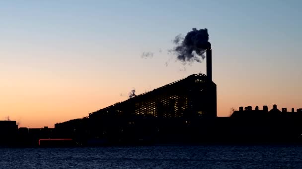 Copenhague Dinamarca Los Residuos Históricos Copenhill Para Central Eléctrica — Vídeos de Stock