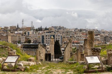Jerash, Ürdün Harabeleri Gerasa ve şehir olarak bilinen ünlü Greko-Romen Jarash arkeoloji sahasında..