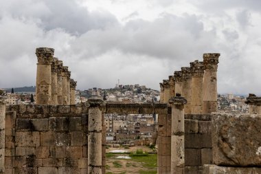 Jarash, Ürdün Harabeleri Gerasa olarak bilinen ünlü Greko-Romen Jarash arkeolojik sahasında.