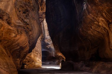 Petra, Ürdün Siq patikasındaki dar kanyonlar