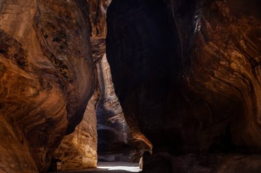 Petra, Ürdün Siq patikasındaki dar kanyonlar