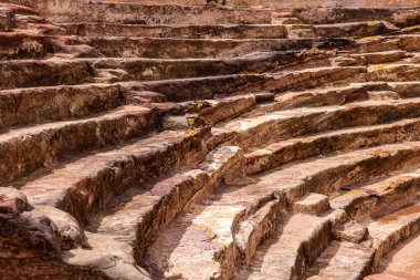 Petra, Ürdün Antik amfitiyatronun manzarası.