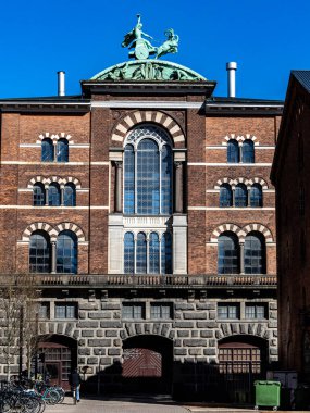Kopenhag, Danimarka Carlsberg Byen bölgesinde Carlsberg bira fabrikasıyla bilinen bir yapı..