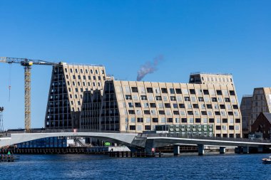 Kopenhag, Danimarka Christiansholm 'da yeni inşa edilmiş lüks konut binaları