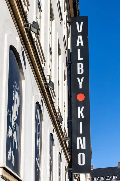 Κοπεγχάγη Δανία Ένα Σήμα Για Ένα Κτίριο Για Τον Κινηματογράφο — Φωτογραφία Αρχείου