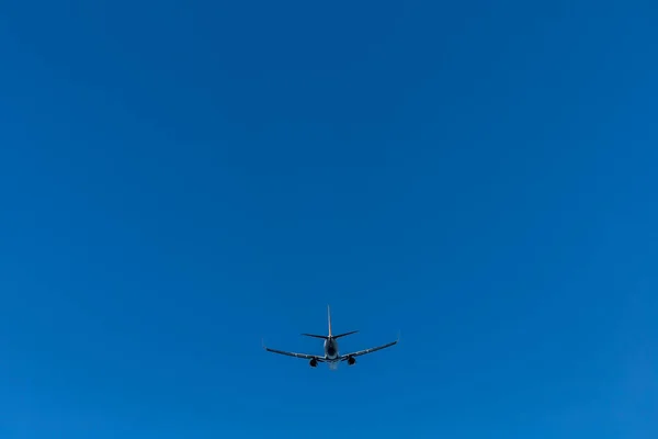 Copenhagen Denmark Jet Passenger Airplane Takes Runway Kastrup Airport Lifts — Stock Photo, Image